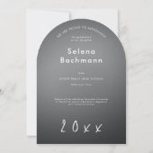 Faire-part d'arc de graduation de script photo mod (Dos)