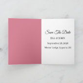 Faire-part Dark Academia Save the Date Wedding Card (Intérieur)