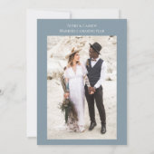 Faire-part de 1er anniversaire de mariage avec pho (Dos)
