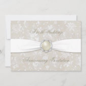 Faire-part de 30 ans de mariage Bold Damask 5x7 (Devant)