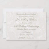 Faire-part de 30 ans de mariage Bold Damask 5x7 (Dos)