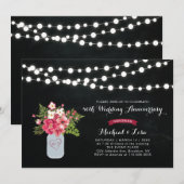 Faire-part de 40e anniversaire de mariage sur tabl (Devant / Derrière)