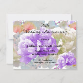 Faire-part de 50e anniversaire de mariage à motif  (Devant)