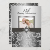 Faire-part de 50e anniversaire de mariage avec pho (Devant / Derrière)