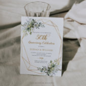 Faire-part de 50e anniversaire de mariage Greenery