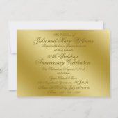 Faire-part de 50e anniversaire de mariage religieu (Dos)