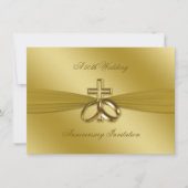 Faire-part de 50e anniversaire de mariage religieu (Devant)