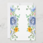 Faire-part de 60e anniversaire de mariage aquarell (Dos)