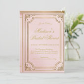 faire-part de babille de mariage de conte de fées (Debout devant)