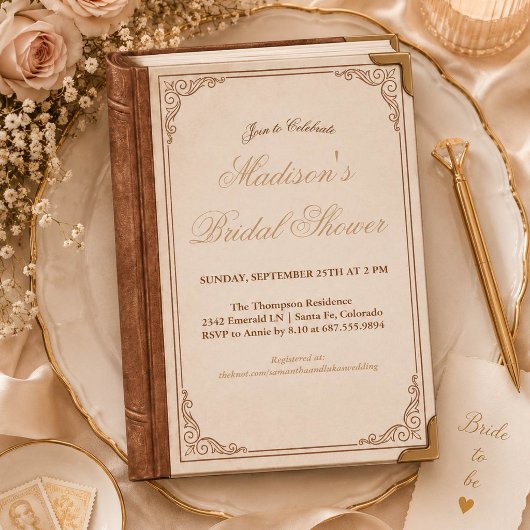 faire-part de babille de mariage de conte de fées