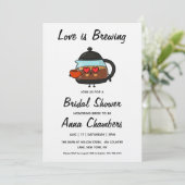 faire-part de babille de mariage love is brewing (Debout devant)