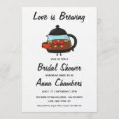 faire-part de babille de mariage love is brewing (Devant)