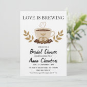 faire-part de babille de mariage love is brewing (Debout devant)