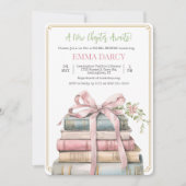 Faire-part de babille de mariage sur le thème du l (Devant)