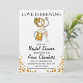 faire-part de babille mariage love is brewing (Debout devant)