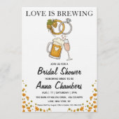 faire-part de babille mariage love is brewing (Devant)