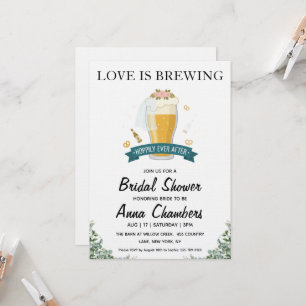 faire-part de babille mariage love is brewing