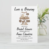 faire-part de babille mariage love is brewing (Debout devant)