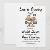 faire-part de babille mariage love is brewing (Devant / Derrière)