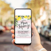 Faire-part de babille pour la mariée Lemon Main Sq