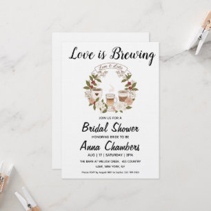 faire-part de babille pour mariage "l'amour est en