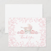 Faire-part de Baby Shower à thème citrouille d'aut (Devant / Derrière)