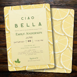 Faire-part de Baby Shower Amalfi Lemon | Ciao Bell