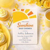 Faire-part de Baby Shower au Soleil – Soleil Moder