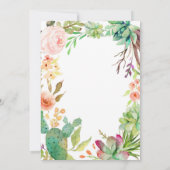 Faire-part de Baby Shower avec cadre géométrique d (Dos)