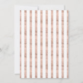 Faire-part de Baby Shower avec une bordure de feui (Dos)