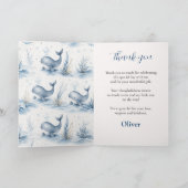 Faire-part de Baby Shower Baleine (Intérieur)