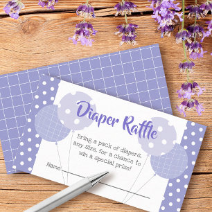 Faire-part de Baby Shower Ballons Violets Tirage a