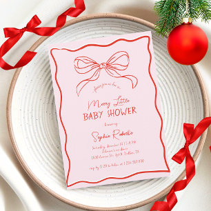 Faire-part de Baby Shower Bébé Merry Little aux to