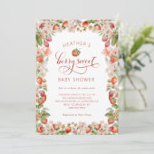 Faire-part de Baby Shower Berries (Debout devant)