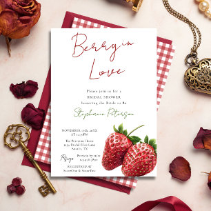 Faire-part de Baby Shower Berry In Love