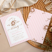 Faire-part de Baby Shower Café Rose Bébé