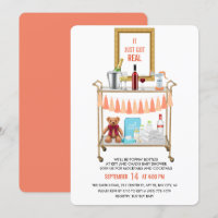 Faire-Part de Baby Shower 'C'est Maintenant Réel'