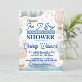 Faire-Part de Baby Shower C'est Un Garçon (Debout devant)