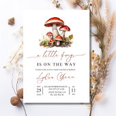 Faire-part de Baby Shower Champignon, Baby Shower