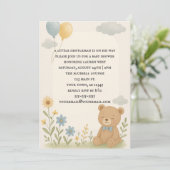 Faire-part de Baby Shower Charming Cub (Debout devant)