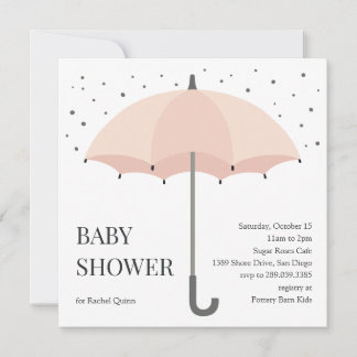 Faire-part de baby shower chic et moderne avec par