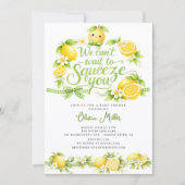 Faire-part de Baby Shower Citron (Devant)