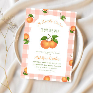 Faire-part de Baby Shower Citron Rose pour un Peti
