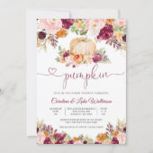 Faire-part de Baby Shower Citrouille (Devant)