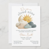 Faire-part de Baby Shower Cloud Nine Invitation Al (Devant)