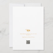 Faire-part de Baby Shower Code QR Papillon Petite (Dos)
