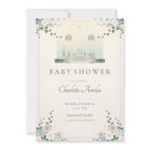 Faire-part de Baby Shower Conservatoire Victorien
