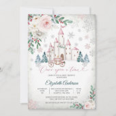 Faire-part de Baby Shower Conte de Fées Hiver (Devant)