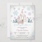 Faire-part de Baby Shower Conte de Fées Hiver (Devant)