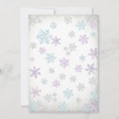Faire-part de Baby Shower Conte de Fées Hiver (Dos)